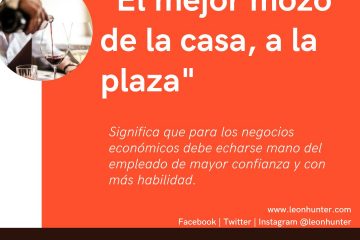 A la plaza, el mejor mozo de la casa.