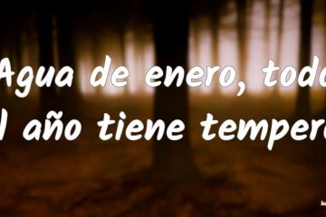 Agua de enero, hasta la hoz tiene tempero, (El)