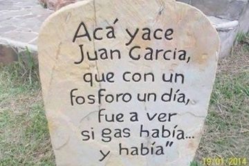 Aquí yace Juan Español, que, estando bueno, quiso estar mejor.