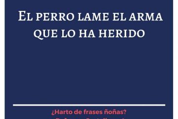 Arma de fuego, alejarla, que el diablo suele cargarla.