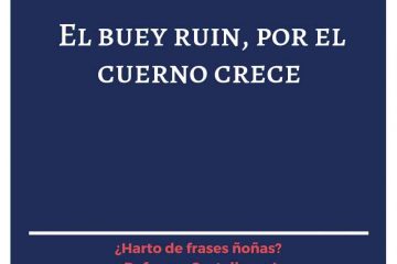 Buey ruin, en cuerno crece, (El)