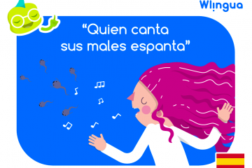 El que canta sus males espanta.