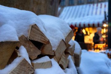 En diciembre, hielos y nieve.