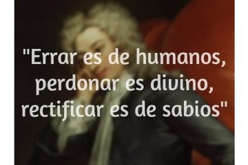 Errar es humano, perdonar es de sabios.