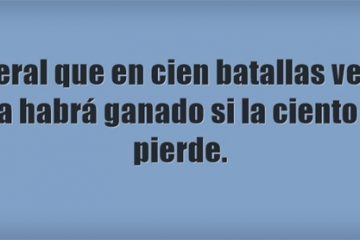 General que en cien batallas vence, nada habrá ganado si la ciento una pierde.