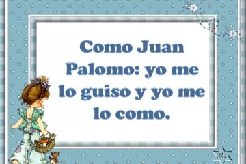 Juan Palomo: yo me lo guiso y yo me lo como.