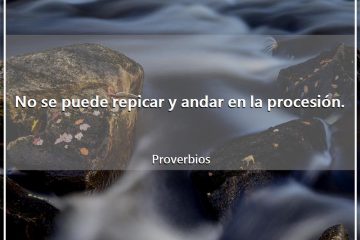 No se puede repicar y andar a la procesión.