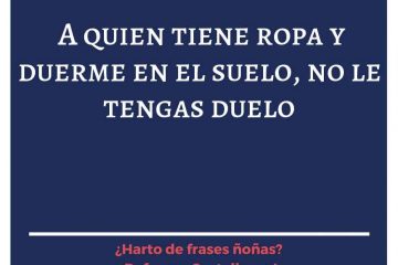 No te digo que te vistas, pero ahí tienes la ropa.