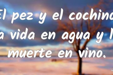 Pez y el cochino, la vida en agua y la muerte en vino, (El)