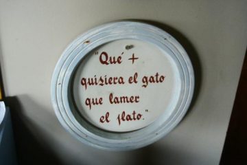 Qué más quisiera el gato, que lamer el plato.