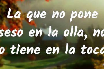 Que no pone seso a la olla, no lo tiene en la toca, (La)