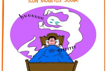 Quien sin cenar se acuesta, con muertos sueña.