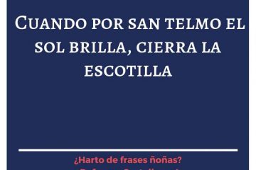 San Telmo en cubierta brilla: cierra muy bien la escotilla.