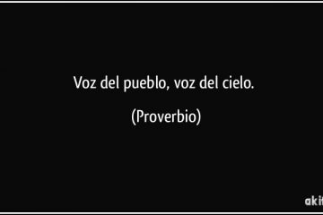 Voz del pueblo, voz del cielo.