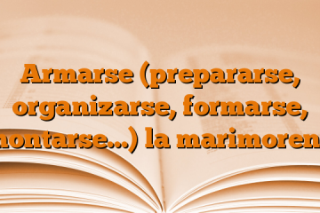 Armarse (prepararse, organizarse, formarse, montarse…) la marimorena