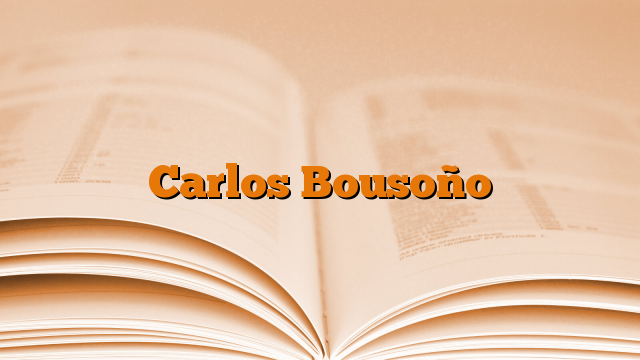 Carlos Bousoño