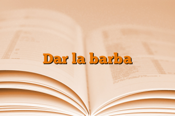 Dar la barba