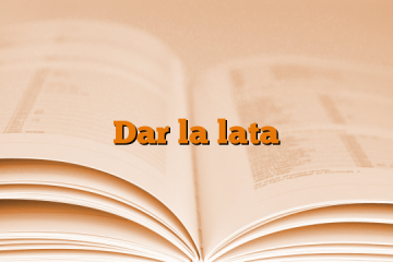 Dar la lata