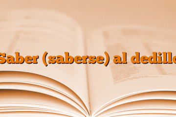 Saber (saberse) al dedillo