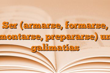 Ser (armarse, formarse, montarse, prepararse) un galimatías